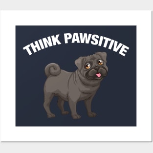 Think Pawsitive - French Bulldog Posters and Art